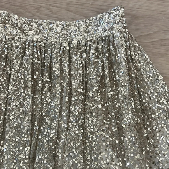 NWT ALICE + OLIVIA CATRINA SEQUIN TULLE SKIRT - Picture 6 of 11